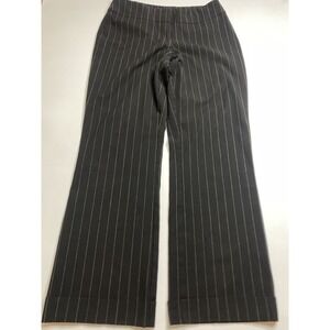 VTG Y2K Tangents Grunge Black Striped Stretch Straight Leg Dress Pants Sz 7/8
